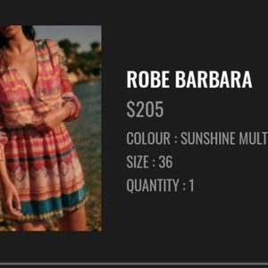 Sezane robe Barbara dress